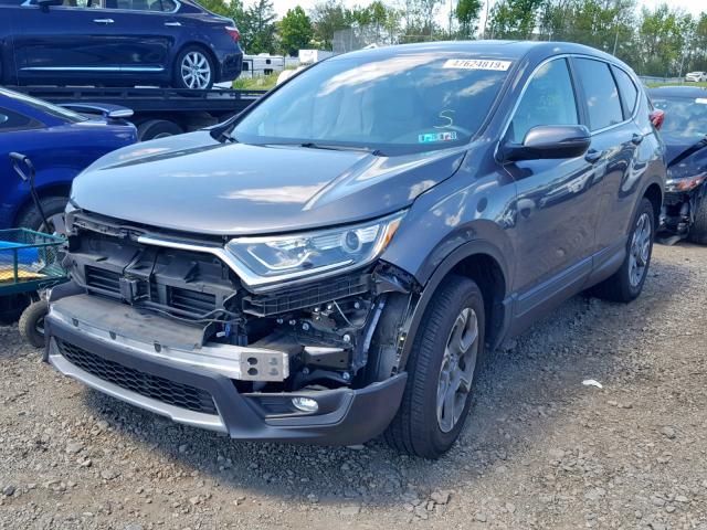 2HKRW2H83HH613823 - 2017 HONDA CR-V EXL GRAY photo 2