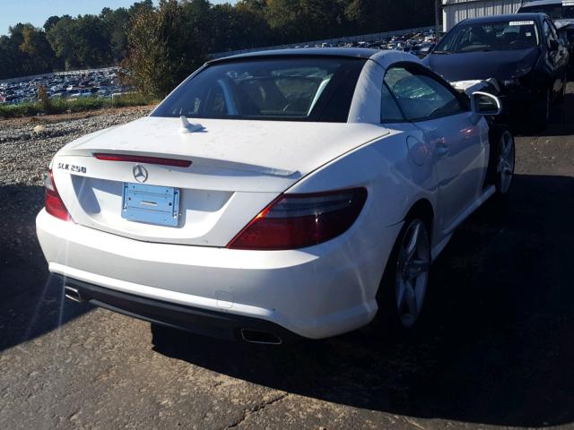 WDDPK4HAXEF089759 - 2014 MERCEDES-BENZ SLK 250 WHITE photo 4