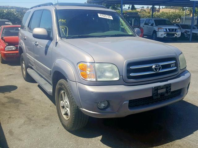 5TDBT48A52S080934 - 2002 TOYOTA SEQUOIA LI GRAY photo 1