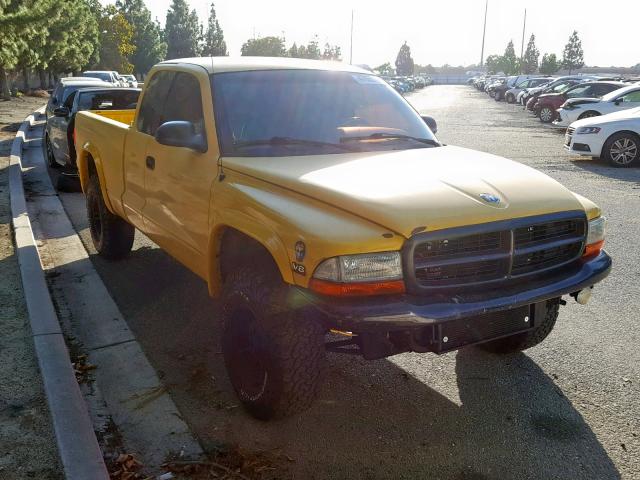 1B7GG22Y3XS175639 - 1999 DODGE DAKOTA YELLOW photo 1