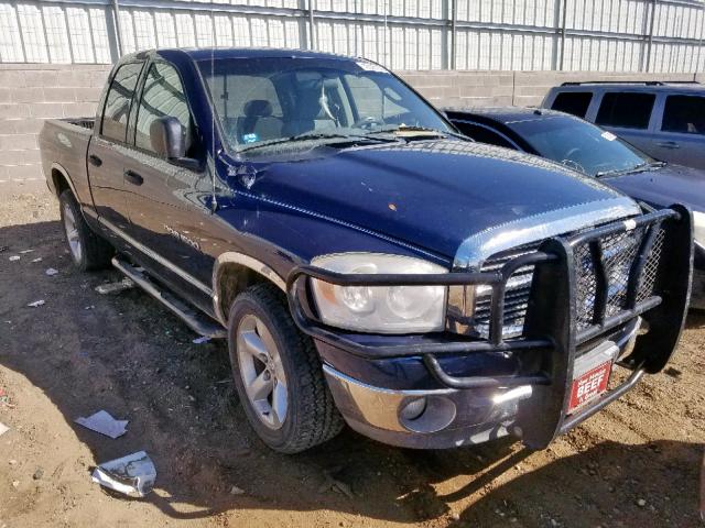 1D7HA18PX7J599846 - 2007 DODGE RAM 1500 S BLUE photo 1