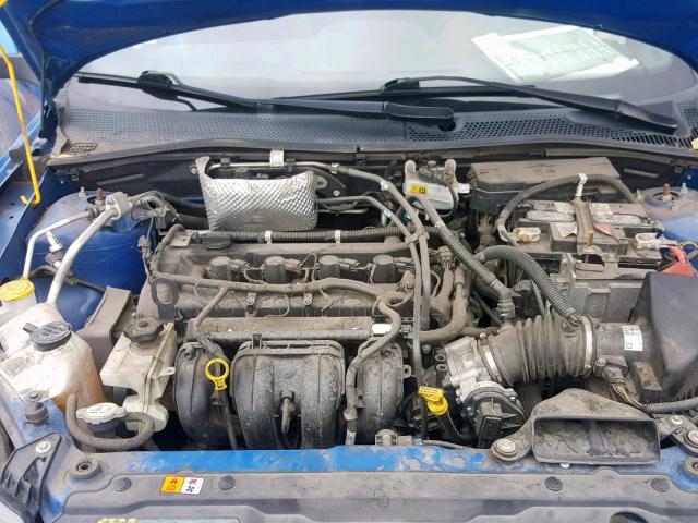 1FAHP3GN3AW257871 - 2010 FORD FOCUS SES BLUE photo 7