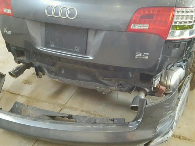 WAUSH74FX8N168135 - 2008 AUDI A6 S-LINE GRAY photo 9