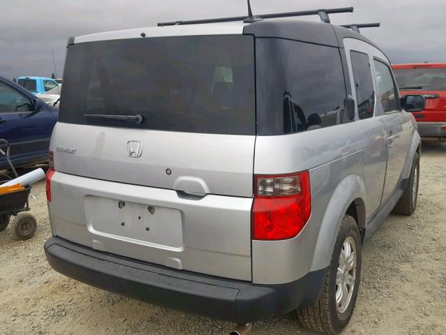 5J6YH28717L014274 - 2007 HONDA ELEMENT EX SILVER photo 4