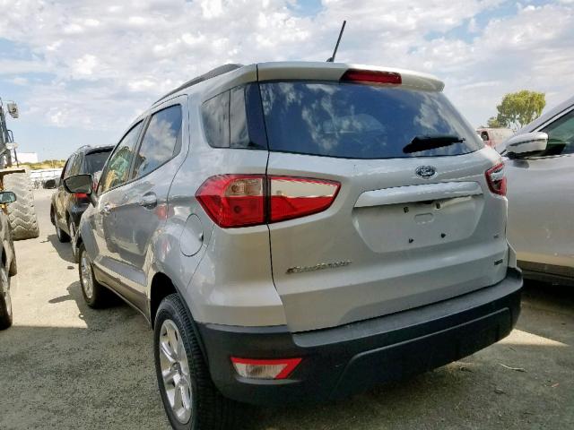 MAJ3P1TE7JC195834 - 2018 FORD ECOSPORT S GRAY photo 3