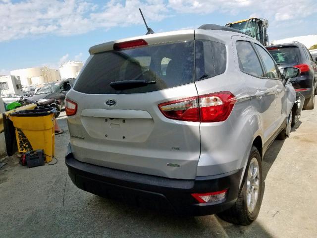 MAJ3P1TE7JC195834 - 2018 FORD ECOSPORT S GRAY photo 4