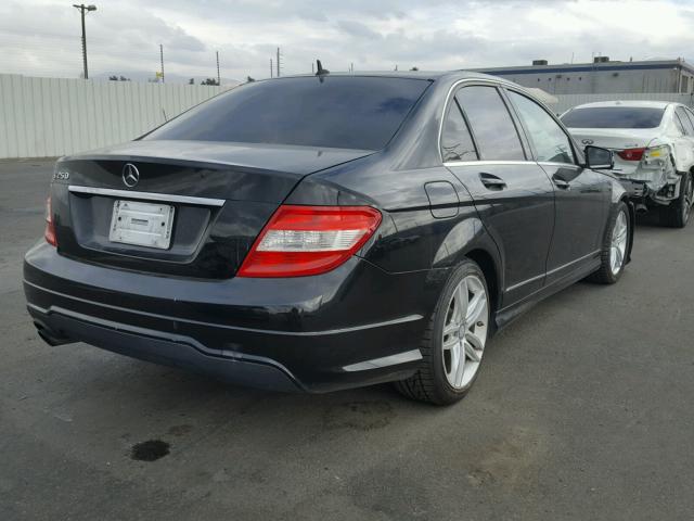 WDDGF4HB1DR243334 - 2013 MERCEDES-BENZ C 250 BLACK photo 4