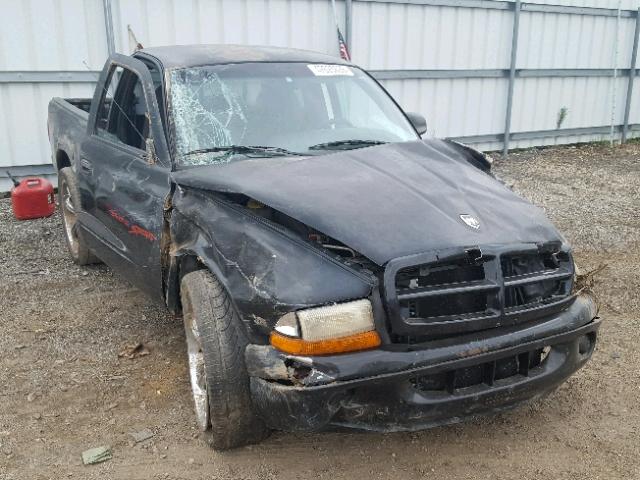 1B7FL26XXXS110442 - 1999 DODGE DAKOTA BLACK photo 1