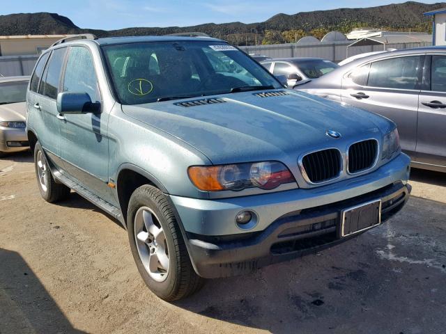 5UXFA53503LP27491 - 2003 BMW X5 3.0I GREEN photo 1