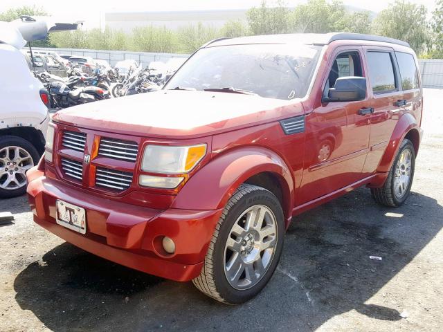 1D8GT58648W127646 - 2008 DODGE NITRO R/T MAROON photo 2