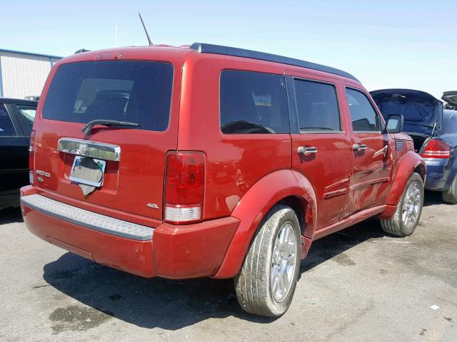 1D8GT58648W127646 - 2008 DODGE NITRO R/T MAROON photo 4