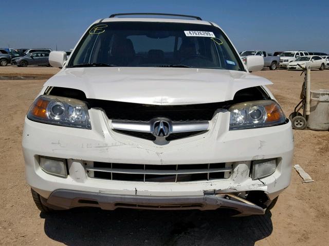 2HNYD18876H519875 - 2006 ACURA MDX TOURIN WHITE photo 9