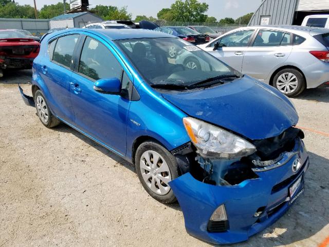 JTDKDTB32D1550550 - 2013 TOYOTA PRIUS C BLUE photo 1