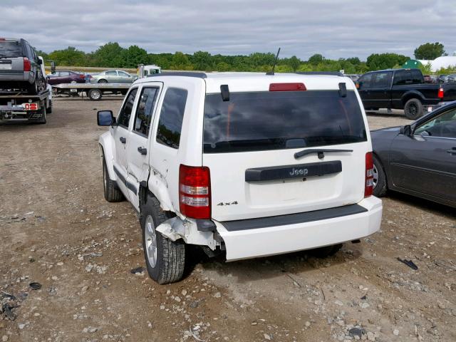 1J8GN28K79W537999 - 2009 JEEP LIBERTY SP WHITE photo 3