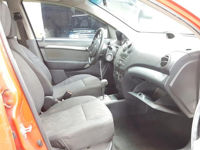 KL1TD5DE6AB131340 - 2010 CHEVROLET AVEO LS RED photo 5