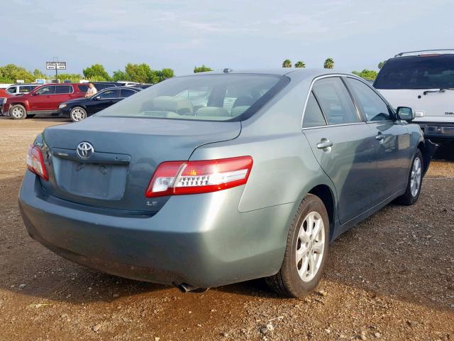 4T1BF3EK7BU644587 - 2011 TOYOTA CAMRY BASE GREEN photo 4