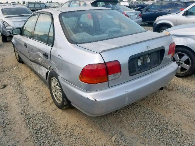 1HGEJ6528TL059236 - 1996 HONDA CIVIC DX SILVER photo 3