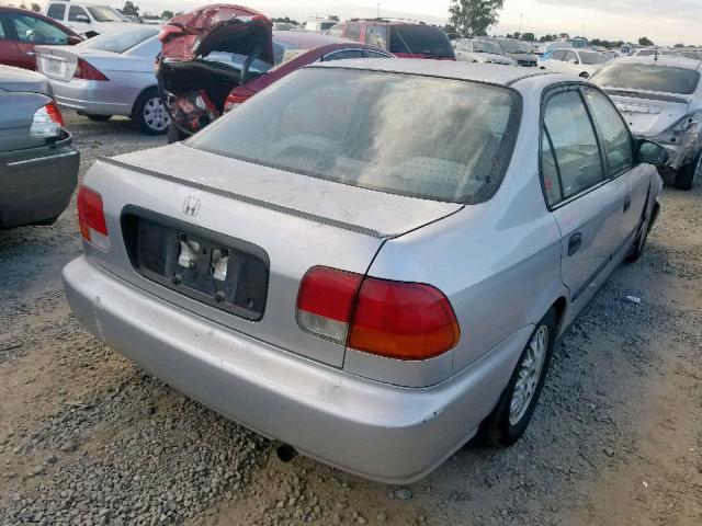 1HGEJ6528TL059236 - 1996 HONDA CIVIC DX SILVER photo 4