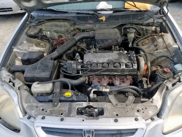 1HGEJ6528TL059236 - 1996 HONDA CIVIC DX SILVER photo 7