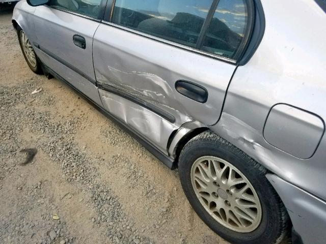 1HGEJ6528TL059236 - 1996 HONDA CIVIC DX SILVER photo 9