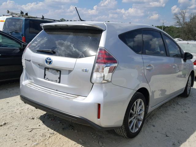 JTDZN3EU7HJ070574 - 2017 TOYOTA PRIUS V SILVER photo 4