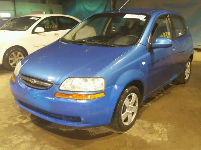 KL1TD66647B752872 - 2007 CHEVROLET AVEO BASE Mavi foto 2