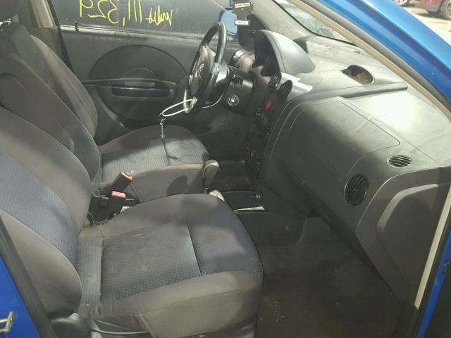 KL1TD66647B752872 - 2007 CHEVROLET AVEO BASE Mavi foto 5