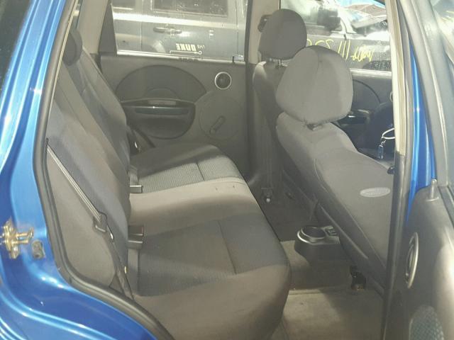 KL1TD66647B752872 - 2007 CHEVROLET AVEO BASE Mavi foto 6