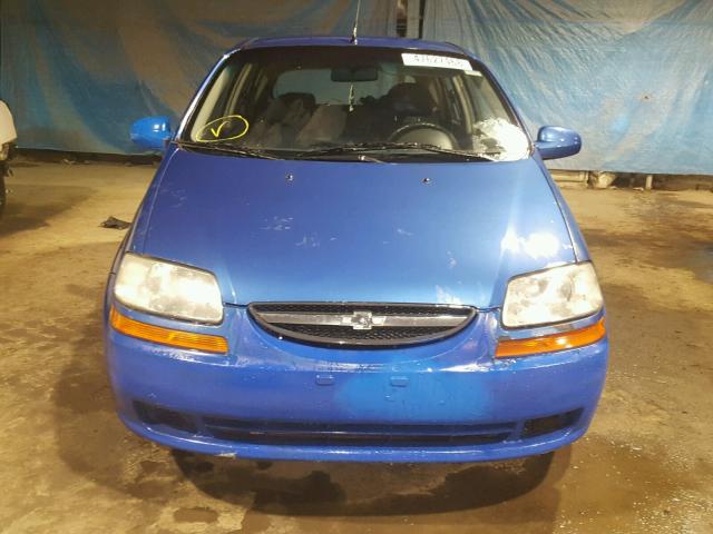 KL1TD66647B752872 - 2007 CHEVROLET AVEO BASE Mavi foto 9