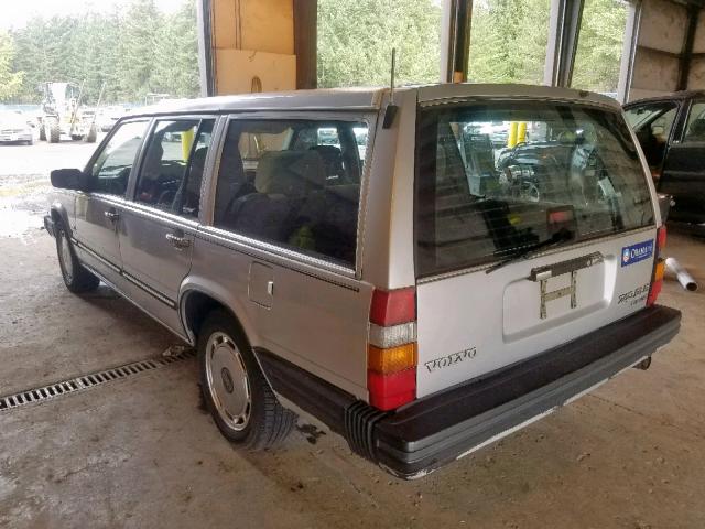 YV1FA8956K1213238 - 1989 VOLVO 740 GLE SILVER photo 3