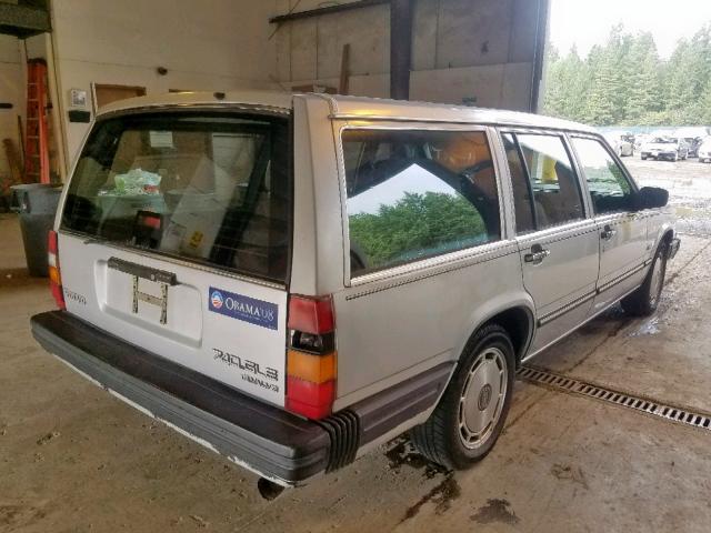 YV1FA8956K1213238 - 1989 VOLVO 740 GLE SILVER photo 4