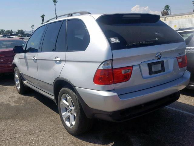 5UXFA13516LY36068 - 2006 BMW X5 3.0I SILVER photo 3