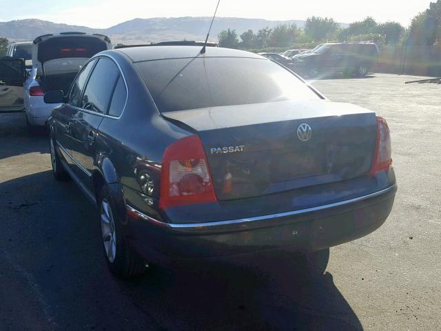 WVWPD63B44E136448 - 2004 VOLKSWAGEN PASSAT GLS BLACK photo 3