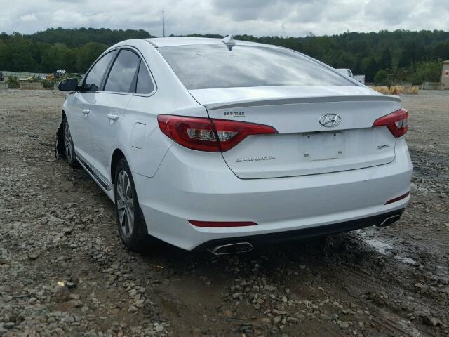 5NPE34AF8GH272462 - 2016 HYUNDAI SONATA SPO WHITE photo 3