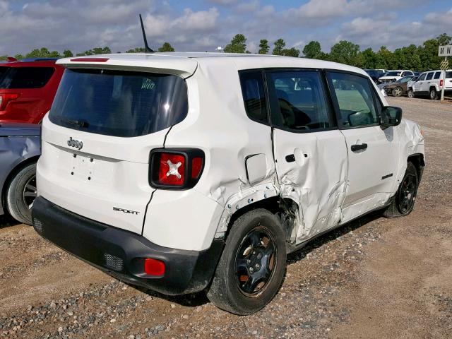 ZACCJAAB1HPF50300 - 2017 JEEP RENEGADE S WHITE photo 4