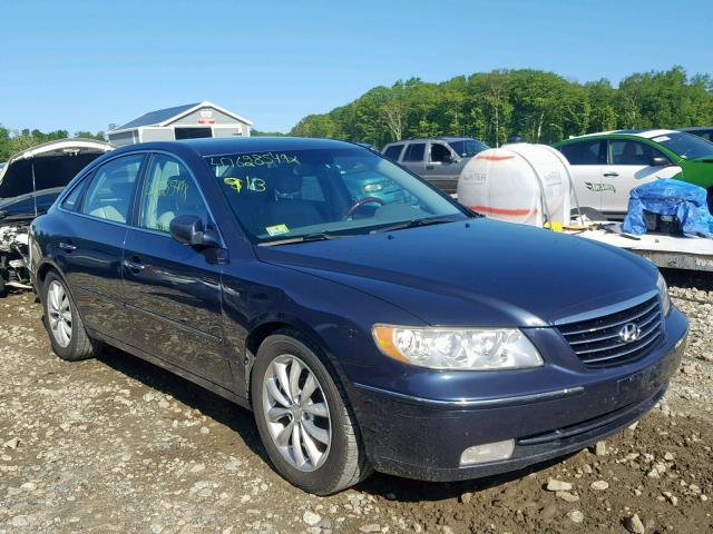 KMHFC46F37A190042 - 2007 HYUNDAI AZERA SE BLUE photo 1