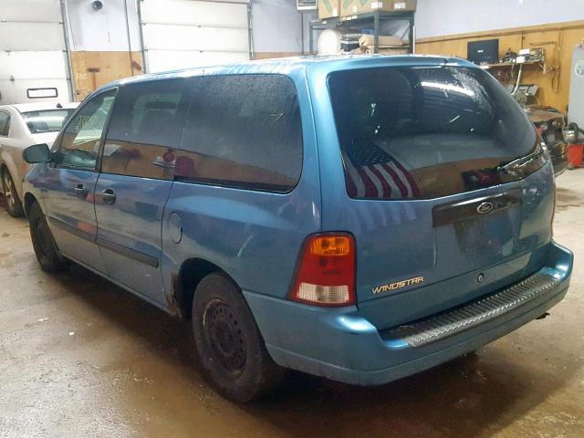 2FMZA50403BB58163 - 2003 FORD WINDSTAR W BLUE photo 3