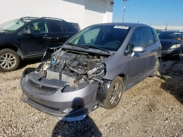 JHMGD38648S050010 - 2008 HONDA FIT SPORT GRAY photo 2