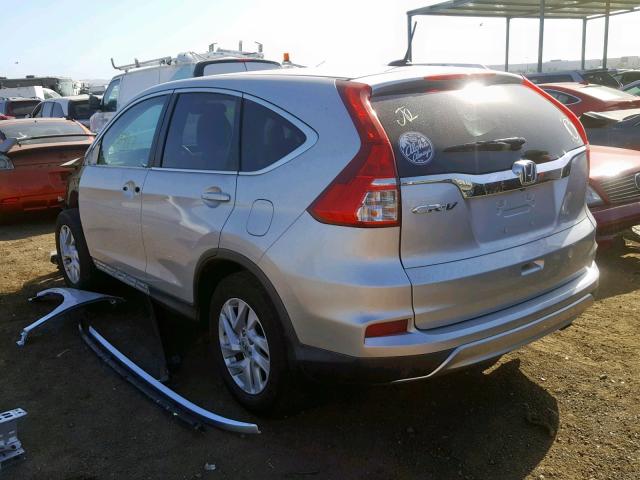 2HKRM3H77FH547289 - 2015 HONDA CR-V EXL SILVER photo 3