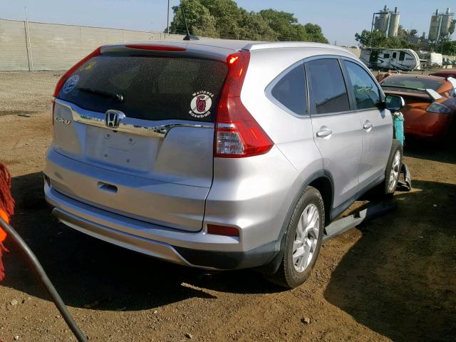 2HKRM3H77FH547289 - 2015 HONDA CR-V EXL SILVER photo 4