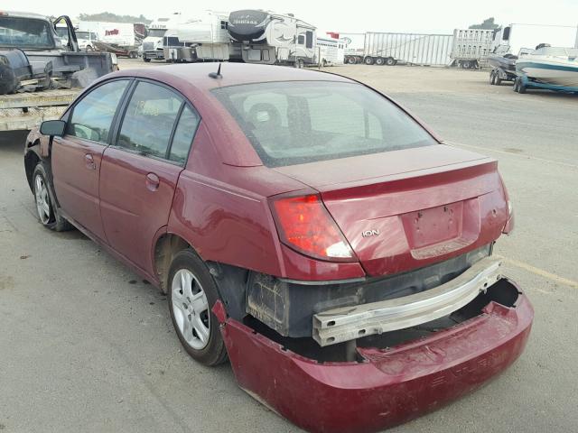 1G8AJ55FX6Z191498 - 2006 SATURN ION LEVEL RED photo 3
