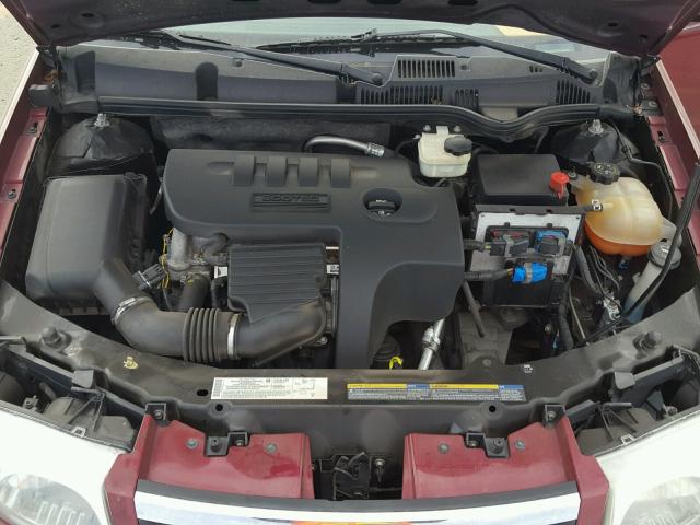 1G8AJ55FX6Z191498 - 2006 SATURN ION LEVEL RED photo 7