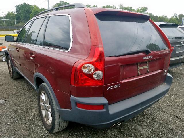 YV1CZ852951217179 - 2005 VOLVO XC90 V8 RED photo 3