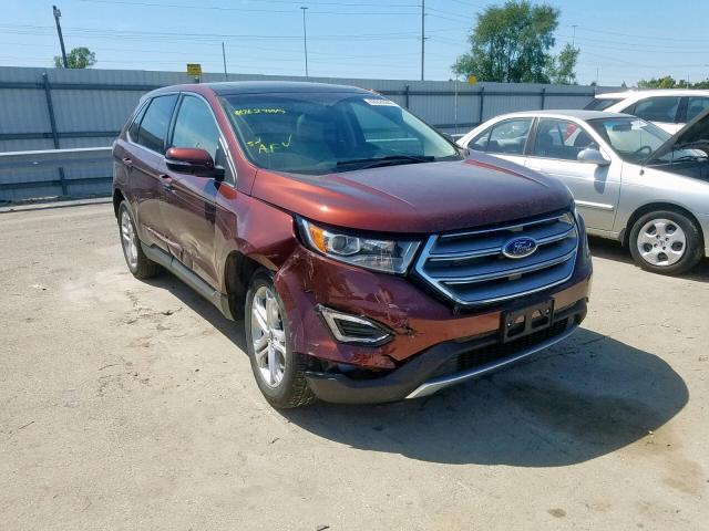 2FMPK4K87GBC52240 - 2016 FORD EDGE TITAN MAROON photo 1