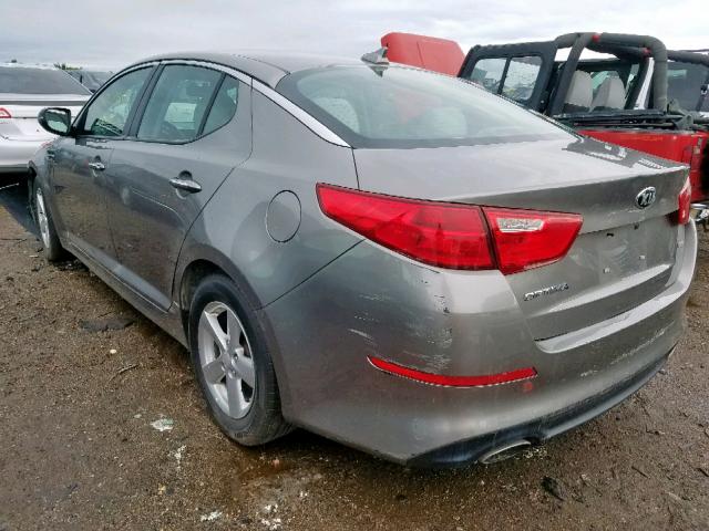 5XXGM4A79EG271277 - 2014 KIA OPTIMA LX GRAY photo 3