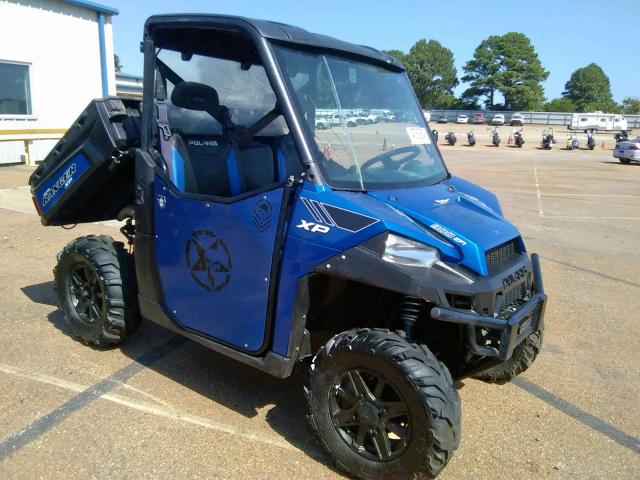 4XAUH9EA5EG349323 - 2014 POLARIS RANGER 900 BLUE photo 1