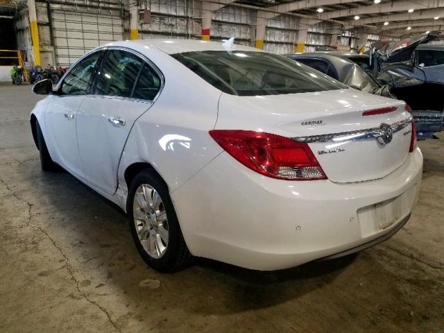 2G4GS5ER0D9231677 - 2013 BUICK REGAL PREM WHITE photo 3