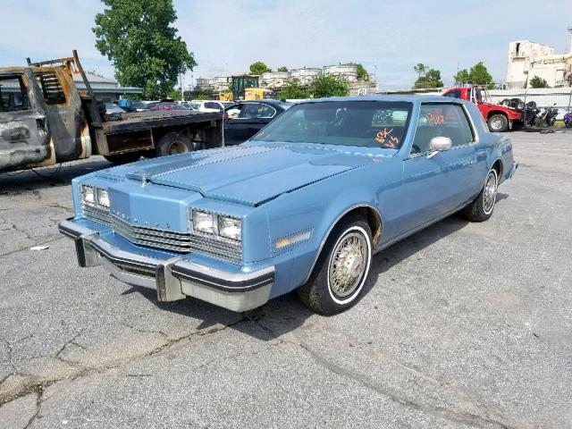 1G3AZ57Y8BE333930 - 1981 OLDSMOBILE TORONADO B BLUE photo 2