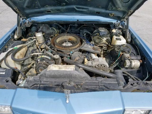 1G3AZ57Y8BE333930 - 1981 OLDSMOBILE TORONADO B BLUE photo 7