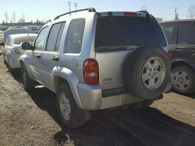 1J8GL58KX2W308357 - 2002 JEEP LIBERTY LI SILVER photo 3